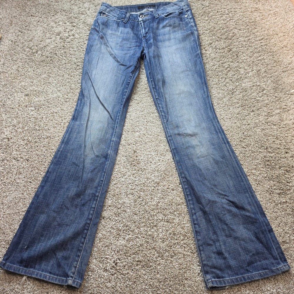 Joe's Jeans Honey Bootcut Jeans Womens 29 Blue Cotton Blend Curvy Y2K Distressed